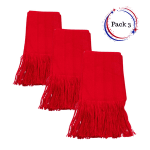 Genérico - Pack 3 Fajas Traje Huaso Colores Fiestas Patrias Viva Chile 7X105Cm