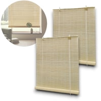 Genérico - Packx2 Cortina Bambu Roller 120X180Cm Persiana Bambu Cortina