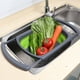 thumbnail image 2 of Colador plegable Colander QiMH sobre fregadero de 6 litros con asa, 2 of 9