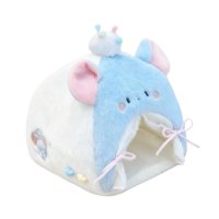 Magideal - Cama De Tienda Para Muñecas Cama Miniatura Cama De Muñeca Accesorio De Casa De Muñecas Peluche Portátil Adecuada Para Colección Decoración De Escritor Azul