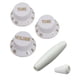 thumbnail image 4 of 3 Piezas De Perillas De Control De Tapa De Mango De Balancín único Para Guitarra, Accesorios De Guitarra DIY, Blanco Y Dorado, 4 of 5