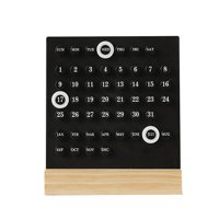 Bothyi - Calendario Perpetuo Mini Calendario De Escritorio Reutilizable Para Accesorios Del Hogar Oficina