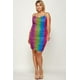 thumbnail image 3 of Vestido Camisola con Estampado Ombré de Arcoíris en Talla Grande, 3 of 5