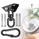 thumbnail image 2 of Kit colgante de hamaca,Hardware de la silla colgante 360 ° Ganchos de hamaca de capacidad giratoria para uso pesado,Kit colgante de la silla de hamaca y gancho de techo de colgante para el s, 2 of 3