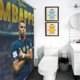 thumbnail image 5 of Kylian Mbappé Cortina de Ducha para Baño Decoración del Hogar, Cortinas de Baño Impermeables Duraderas, Cortina de Baño, Decoración de Baño para Adultos Niñas Niños, Regalos para Casa 119cmX180cm, 5 of 6
