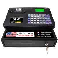 Caja Registradora Nadex Cr180 Con Cajón De Acero Negro