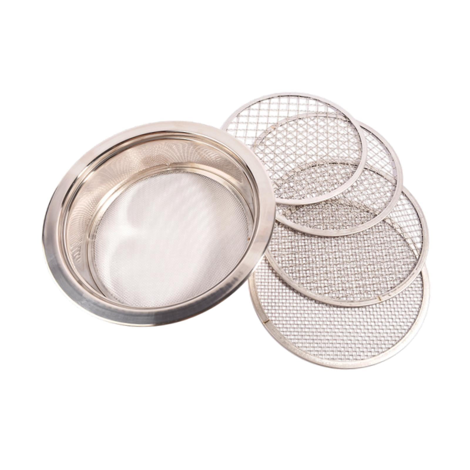 Ioensy - Herramienta De Jardinería De Tamiz De Jardín Para Rocas De Arena Herramientas Manuales De Acero Inoxidable