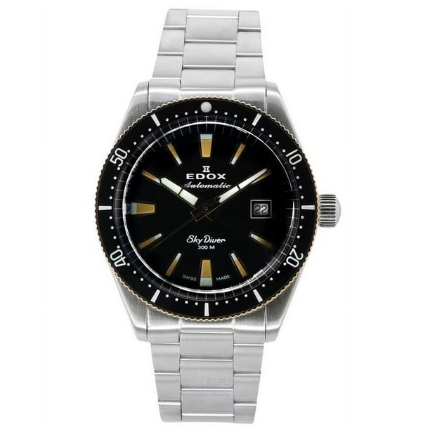 Reloj Skydiver Edición Limitada Automático De Buceo Con Esfera Negra 80126357rnmnirb 300m Para Hombre 