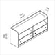 thumbnail image 2 of Rack TV 2 Cajones Rona Blanco 123.4x33x55 Cm, 2 of 7