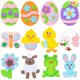 thumbnail image 1 of Kit de manualidades con imanes para huevos de Pascua JOYIN Foam, 24 unidades, para niños, 1 of 8
