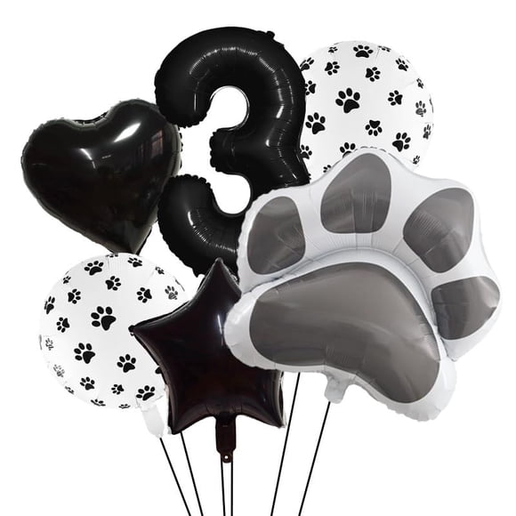 Set de Globos Antwhale para Fiesta de Patas de Mascota y Números