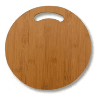 Genérico - Tabla Para Picar Y Cortar De Madera Circular Enchapada 30Cm Liso