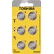 thumbnail image 1 of Batería Toshiba CR2032 3 V de litio tipo moneda (paquete de 6 unidades), 1 of 4