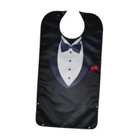 Magideal - Babero Para Adultos Para Comer Protector De Ropa/Ajustable/Lavable A Máquina/Cómodo Patrón De Traje De Poliéster Unisex Para Personas Mayores Mujeres Estilo G