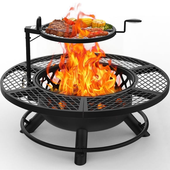 Fogatero BALI OUTDOORS de 40 pulgadas con atizador, de leña