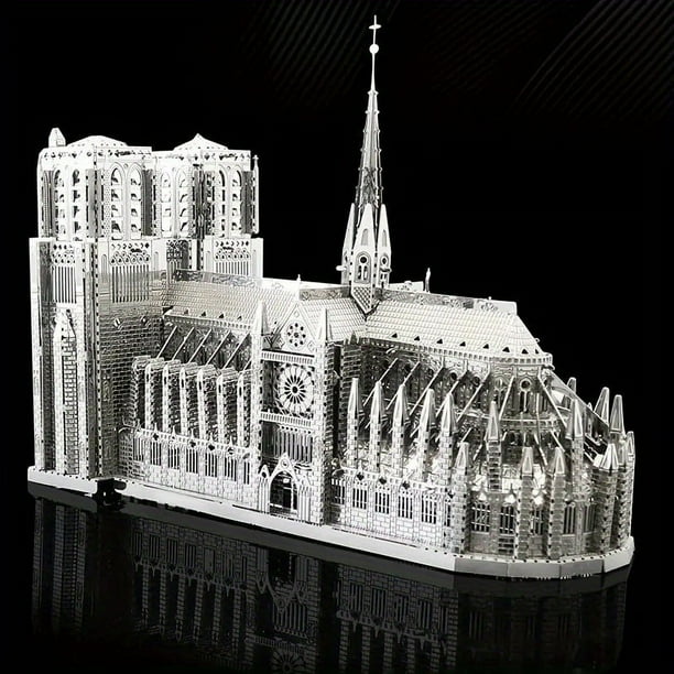 Metal Stainless Steel DIY Toy Assembled Building Model 3D Three-dimensional Game Puzzle Castle Model