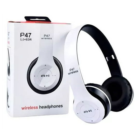 Audífonos Bluetooth Inalambricos On Ear Grandes P47 Micro SD