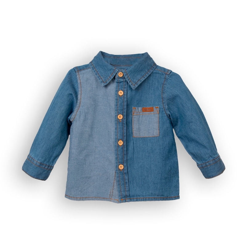 Camisa Bebe Niño Denim Pillin