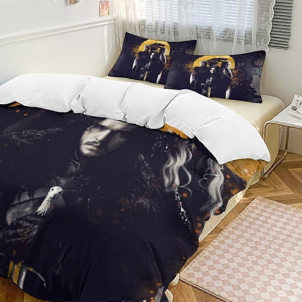 Game of Thrones3-Piece Bedding Set Duvet Cover Set Soft Wa And Comfortable Soft Bed Set with
