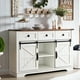 thumbnail image 3 of MUEBLE BUFFET APARADOR BLANCO PARA LIVING O COMEDOR CON CAJONES Y PUERTAS CORREDERAS, 3 of 7