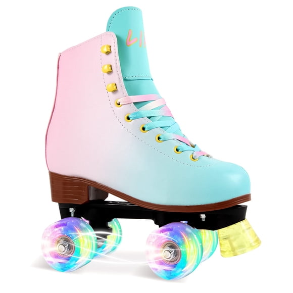 Patines LIKU Quad para niña y mujer con ruedas iluminadas