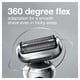 thumbnail image 2 of Maquinilla de afeitar eléctrica Braun Series 7 7020s Flex para hombre plateada, 2 of 3