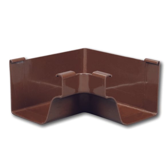 Canalón Inside Corner Amerimax de vinilo marrón en forma de K, 5 x 6,25 cm (paquete de 5)