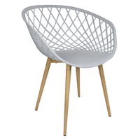 Habita2 Chile - Sitial Butaca Mesh Polipropileno Para Living O Terraza - Gris