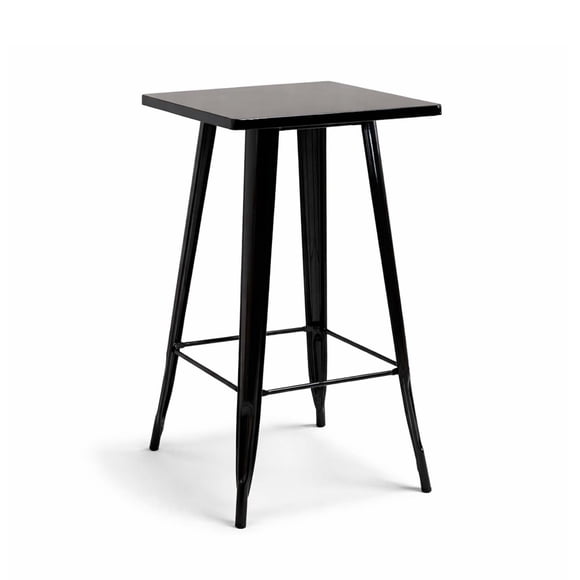 Mesa Tolix Alta Bar Negra 60 x 60 cm