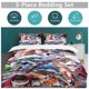 thumbnail image 5 of Edward Newgate Bed Duvet Cover Funny Anime Cartoon Bedding Sets Lightweight 3 Piece Comforter Sets, 5 of 5