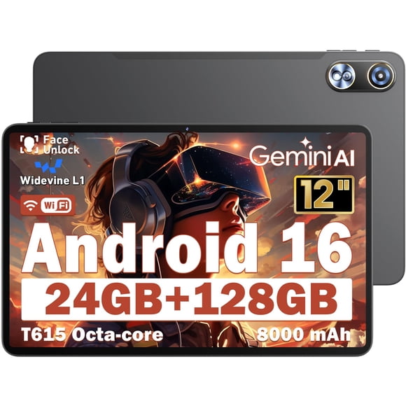 Tablet Aobante T615 Android 16 de 12" 24 GB de RAM 128 GB de ROM