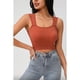 thumbnail image 1 of Polera Corta Mujer Top Acanalado Sin Manga Full Elasticada Color 9011, 1 of 2