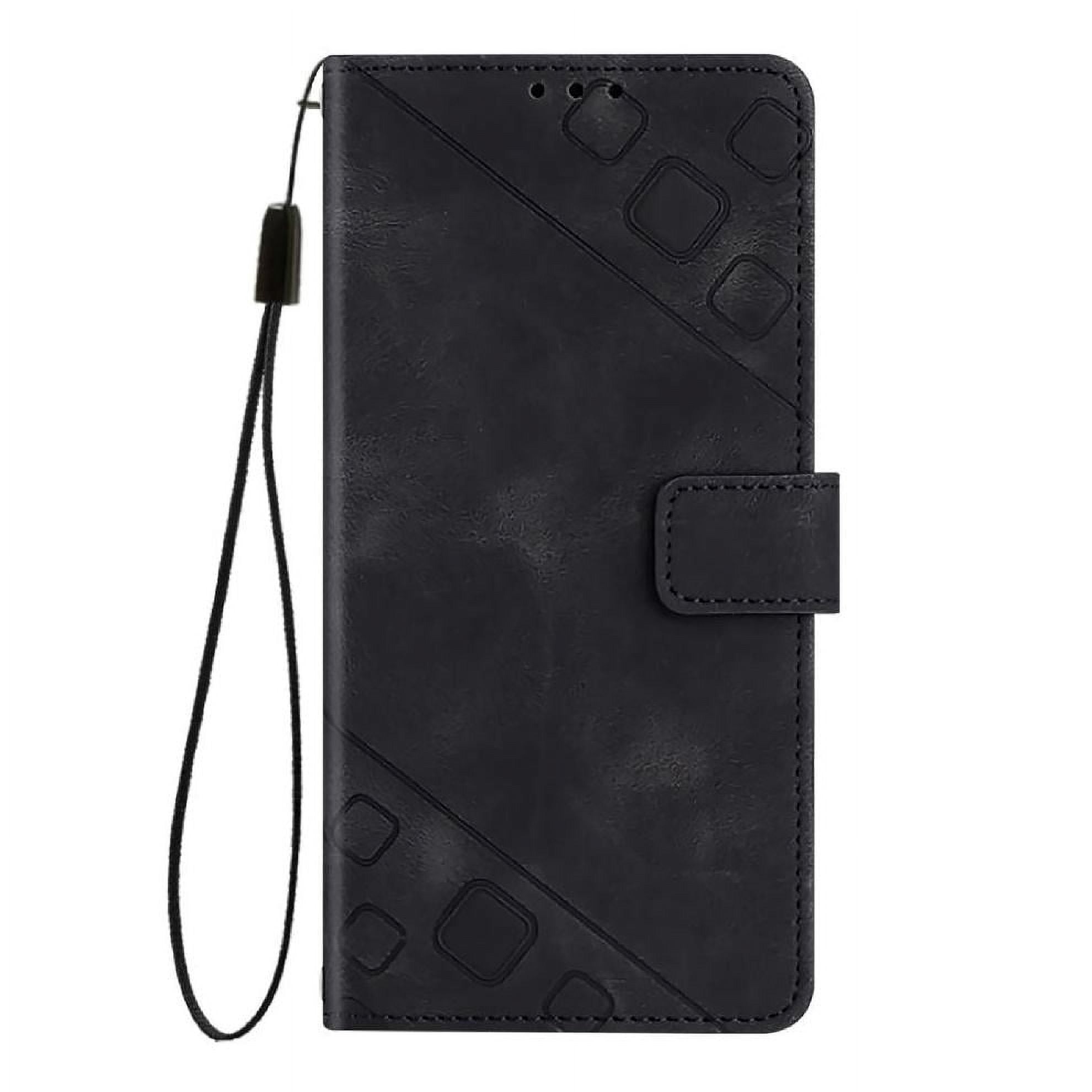 Foxdock - Funda Cartera Para Samsung Galaxy A10 Con Soporte Y Ranuras, Resistente A Golpes Y Rayones Negro