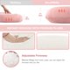 thumbnail image 4 of Almohada de embarazo ALLOPERA de cuerpo completo con funda removible, rosa, 4 of 8