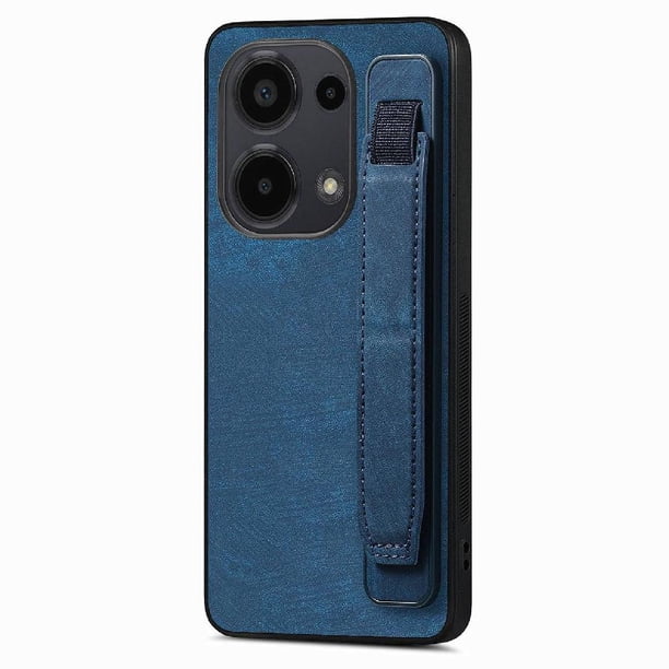Funda Protectora con Correa para Xiaomi Redmi 13 Pro 4G Resistente a Golpes Azul