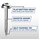 thumbnail image 4 of Tornillos de bolsillo KREG SML-F125S5-100 de acero inoxidable 32 mm, 4 of 6