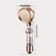 thumbnail image 1 of 1pc Turbocharged Shower Head, 3 Jet Types And On/Off Switch, Water-Saving Rain Shower, 9.45"*3.15", 1 of 2