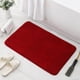 thumbnail image 1 of suxuMhao Tapetes de Baño, Tapete de Baño de Color Sólido Rojo de Estilo Simple, Tapete de Piso Suave, Absorbente y Antideslizante, 18.9 X 30.7 Inch 1 Pack, Tapete Doméstico de Poliéster Lavable para, 1 of 4