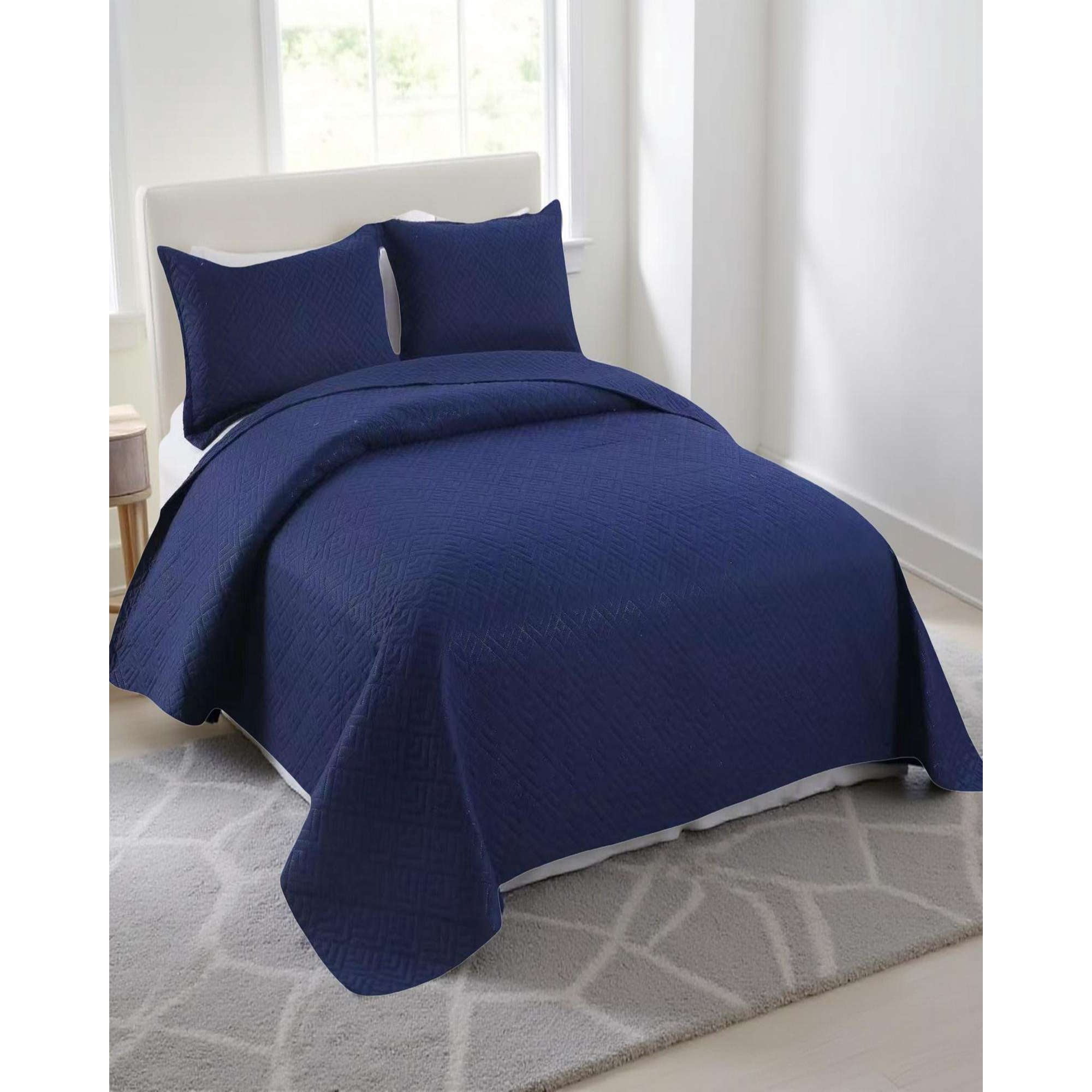 Imac Hogar - Cubrecama Quilt Texturizado Estilo Moderno Y Confort King-super King