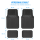 thumbnail image 3 of Piso De Goma Universal 4 Piezas Autos Y Camionetas Suv, 3 of 11
