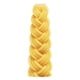 thumbnail image 1 of Vela Ner Mitzvah de 18 cm de Cera de Abejas para Havdalá, Trenzada, 1 of 6