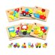 thumbnail image 1 of Puzles de madera para niños pequeños Yetonamr, juguetes educativos para niños de 1 a 3 años, 1 of 6