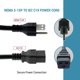 thumbnail image 4 of Cablesandkits Cable De Alimentación De Corriente Alterna De 3 Clavijas 10 Pies (3 M) 15 A 125 V, 4 of 7