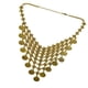 thumbnail image 1 of Moneda Bohemia Borla Flecos Babero Declaración Gargantilla Collar Collar Tono Dorado, 1 of 3