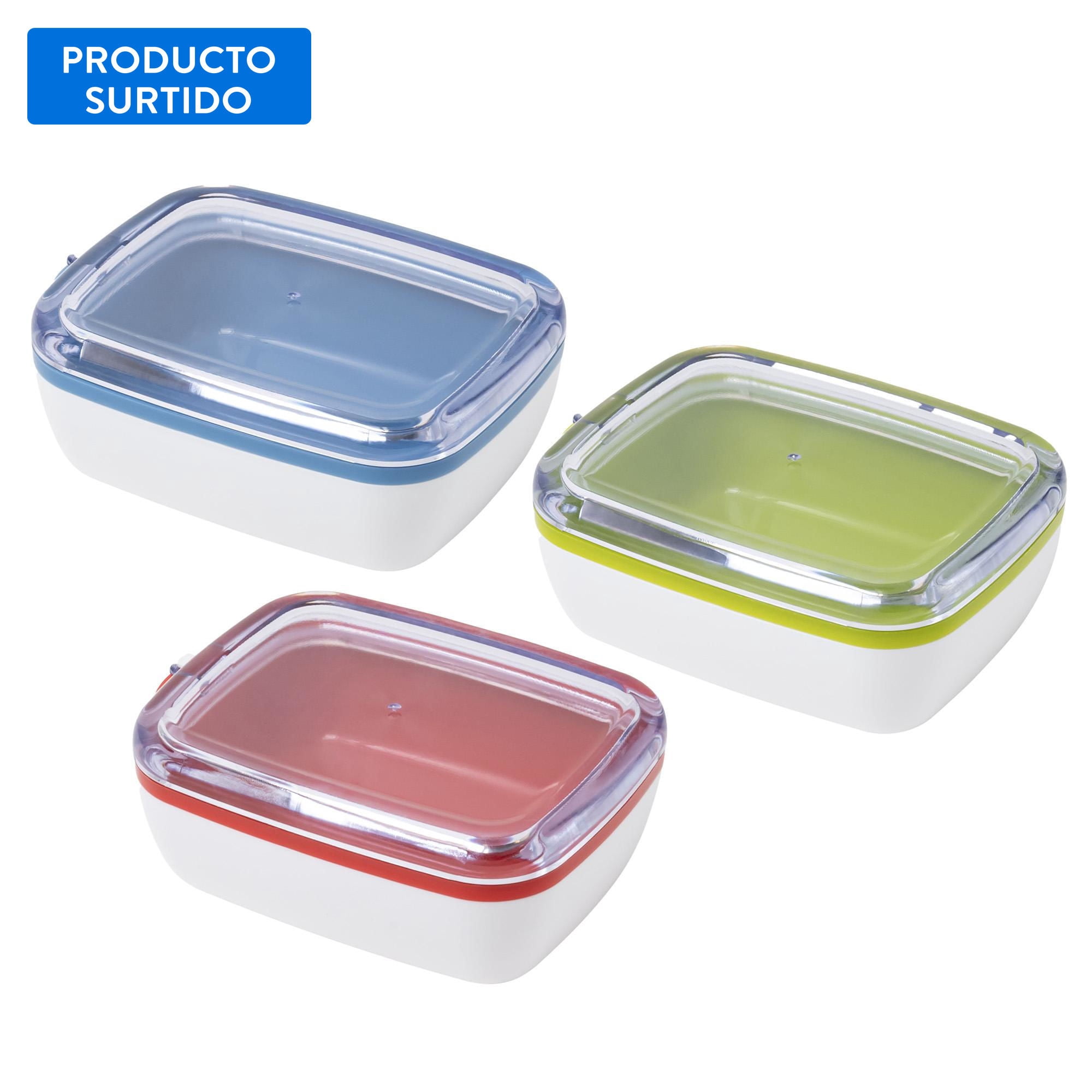 Mainstays - Contenedor Snack Fruta 2 Piezas Abs - San Color Surtido