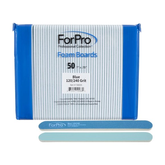 Lima de uñas ForPro Professional Collection Blue Foam 120/240 Grit