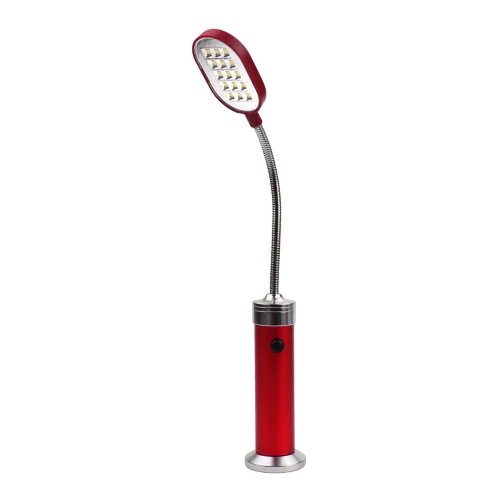 Ioensy - Luz Para Parrilla De Barbacoa, Cuello Flexible De 360 Grados Magnético Para Parrilla Al Aire Libre, Color Rojo