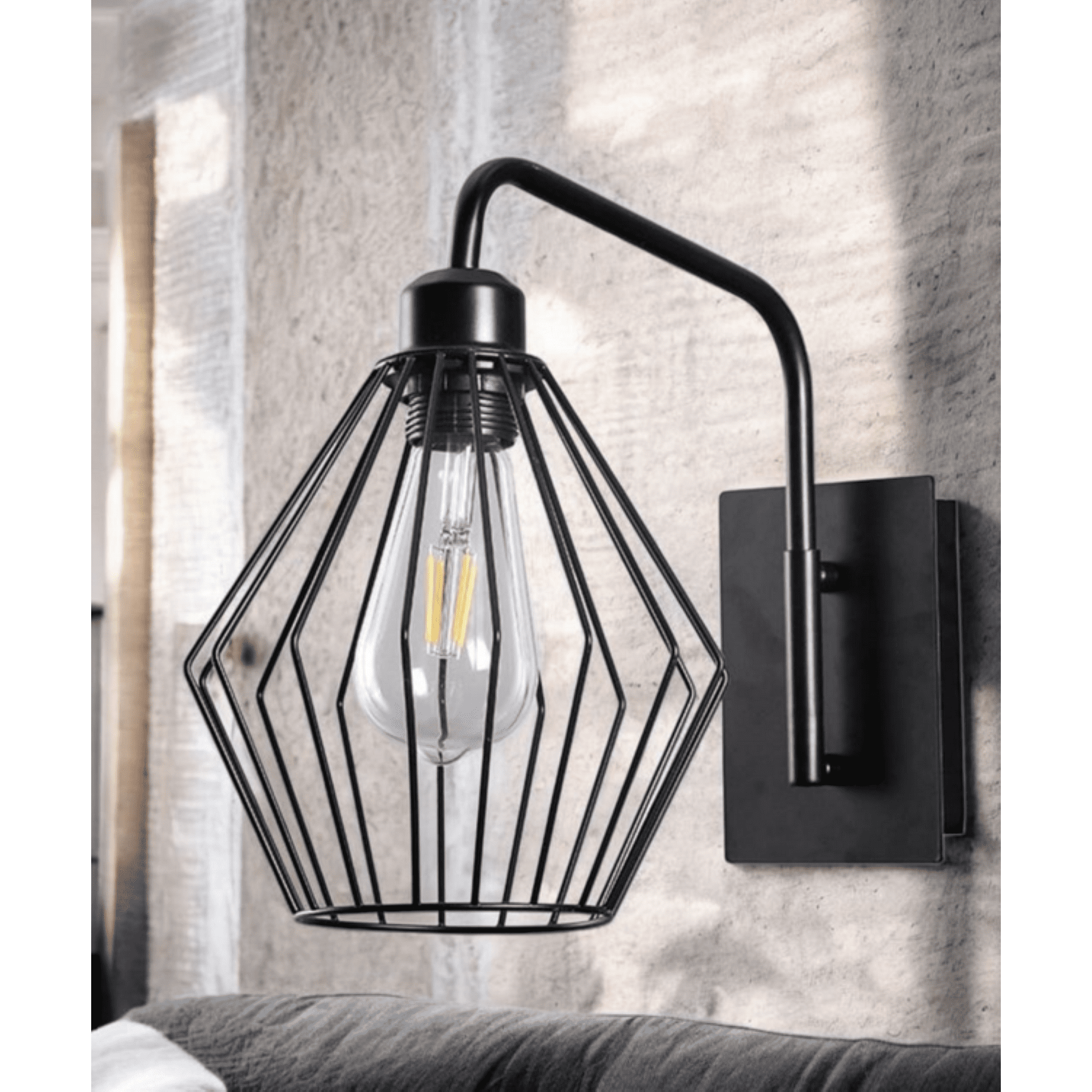 Want - Aplique Porta E27*1 Estilo Hierro