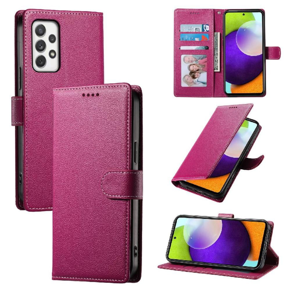 Funda Para Foxdock Samsung Galaxy A72 5g– Cuero Premium, 3 Ranuras Para Tarjetas, Protección Contra Impactos