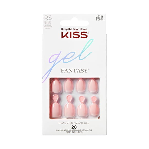 Uñas postizas adhesivas KISS Gel Fantasy Gotta Be You, 28 piezas